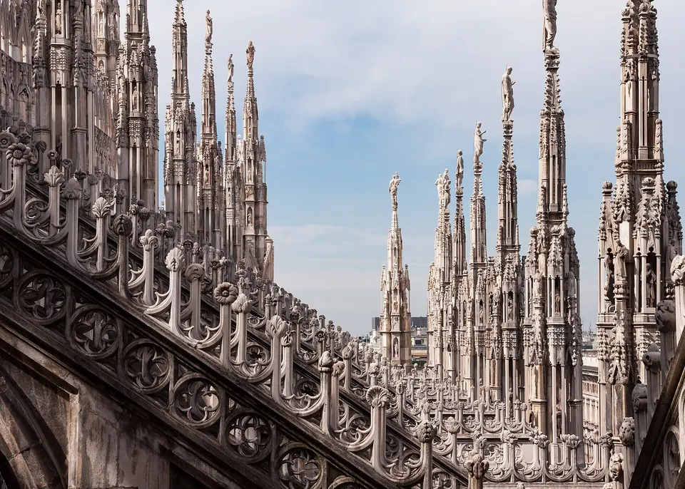 Milan, Italy: Pinnacles of Duomo Milano