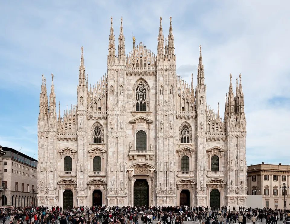 Milan, Italy: Exterior view of Duomo Milano